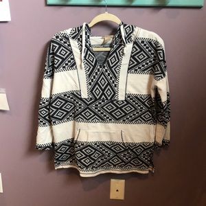 Lucky Brand tribal patterned hoodie